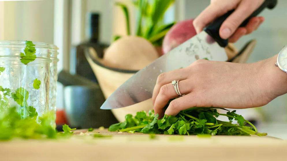 Proper kitchen knives that you use to cut ingredients should not go in the dishwasher. It's too hot for them there and the detergents are too aggressive.