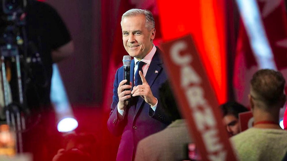 Liberal Party of Canada leadership candidate Mark Carney delivers a speech in Ottawa. Photo: Adrian Wyld/The Canadian Press via AP/dpa - ATTENTION: For editorial use only and only with full attribution to the above credit