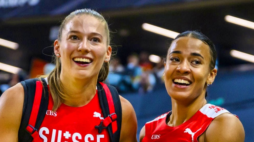 The two gold medal-winning women from Apeldoorn: Angelica Moser (left) and Ditaji Kambundji. (archive photo)