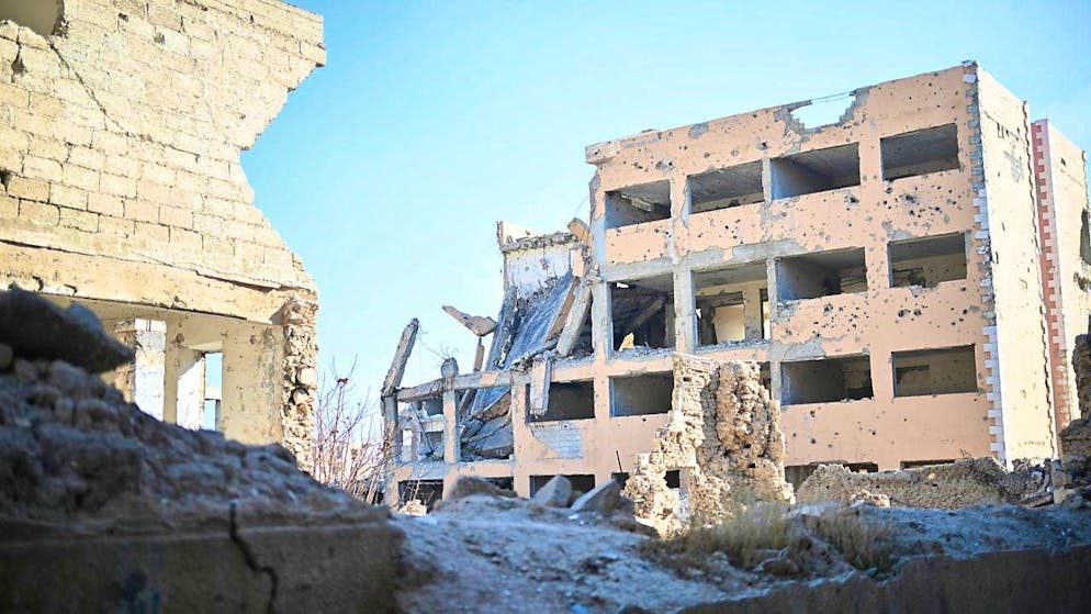 ARCHIVE - The destroyed district of Djubar. Photo: Sebastian Gollnow/dpa