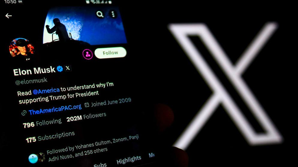 Laut Musk soll es einen grossen Angriff auf X gegeben haben.