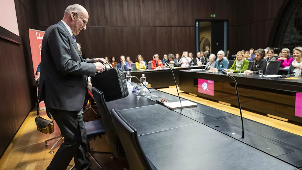 Nationalrat und Bauernverbandspräsident Markus Ritter (Mitte/SG) stellte sich den Fragen von Alliance F.