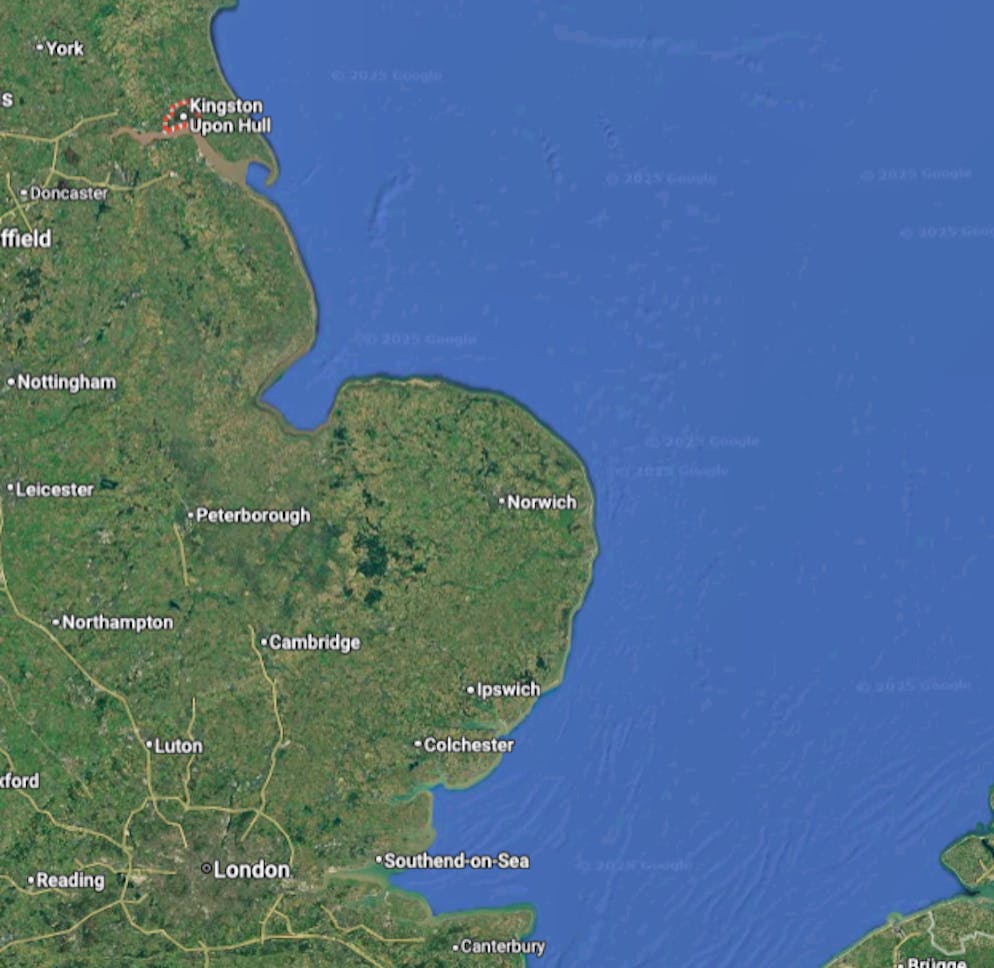 Laut Berichten sollen die beiden Schiffe vor der Küste bei Hull zusammengestossen sein.