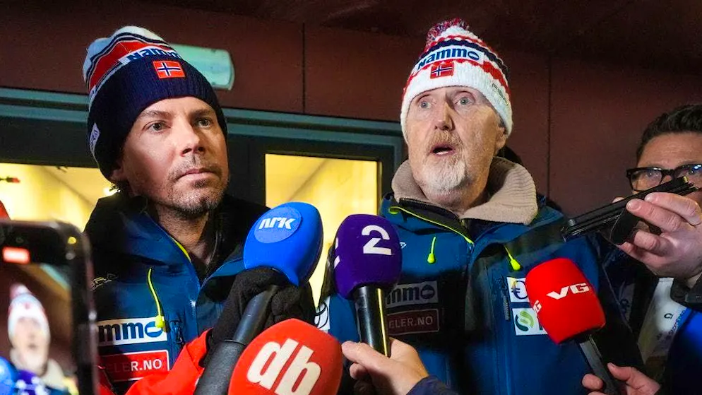 Norway's head coach Magnus Brevig (left) and sports director Jan-Erik Aalbu (right) are in the crossfire of criticism.