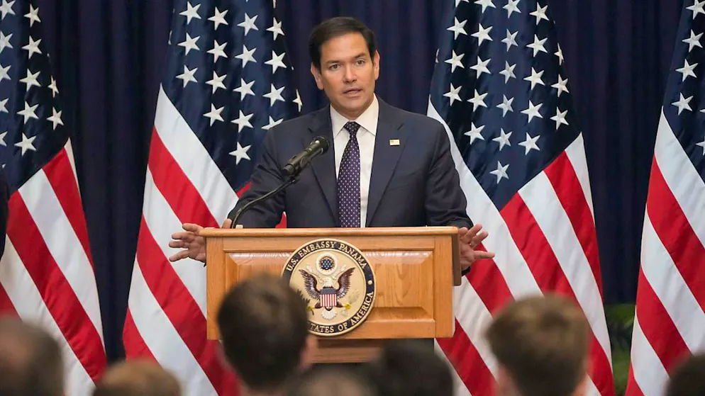ARCHIV - US-Außenminister Marco Rubio. Foto: Mark Schiefelbein/POOL AP/AP/dpa/Archivbild