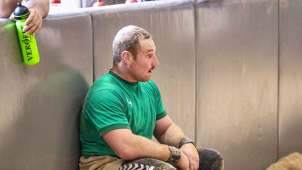 No duel between Staudenmann and Giger before the ESAF - Gallery. Joel Wicki can't take a deep breath (yet). In Magglingen, he is preparing for the upcoming wreath festival season together with other top wrestlers.