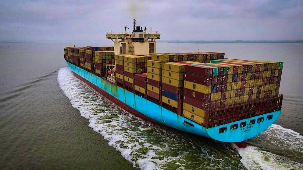 Thanks to the Geneva-based shipping company MSC, Switzerland has become the largest container ship nation in the world. Pictured: The ship MSC Yukta X, which can transport 9640 containers.