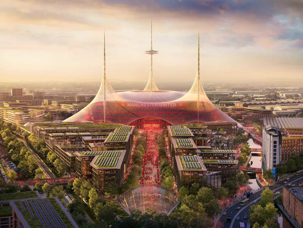 Manchester United wants to build new mega stadium - Gallery. This is what Manchester United's new stadium could look like. The decision is not yet final.