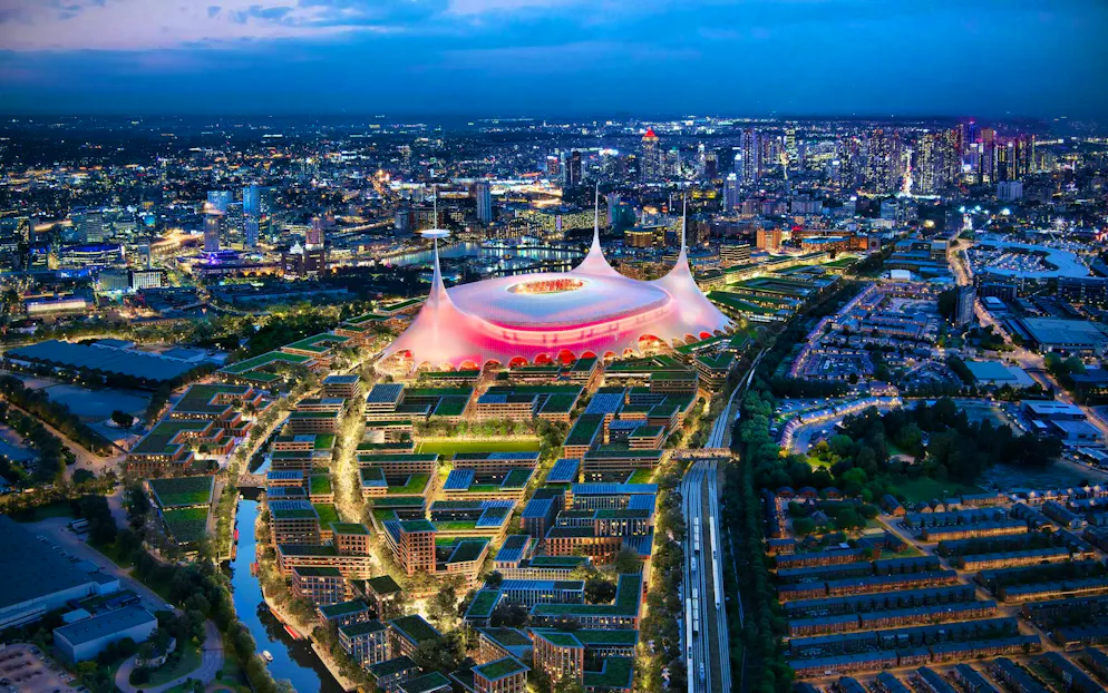 Manchester United wants to build new mega stadium - Gallery. This is what Manchester United's new stadium could look like. The decision is not yet final.