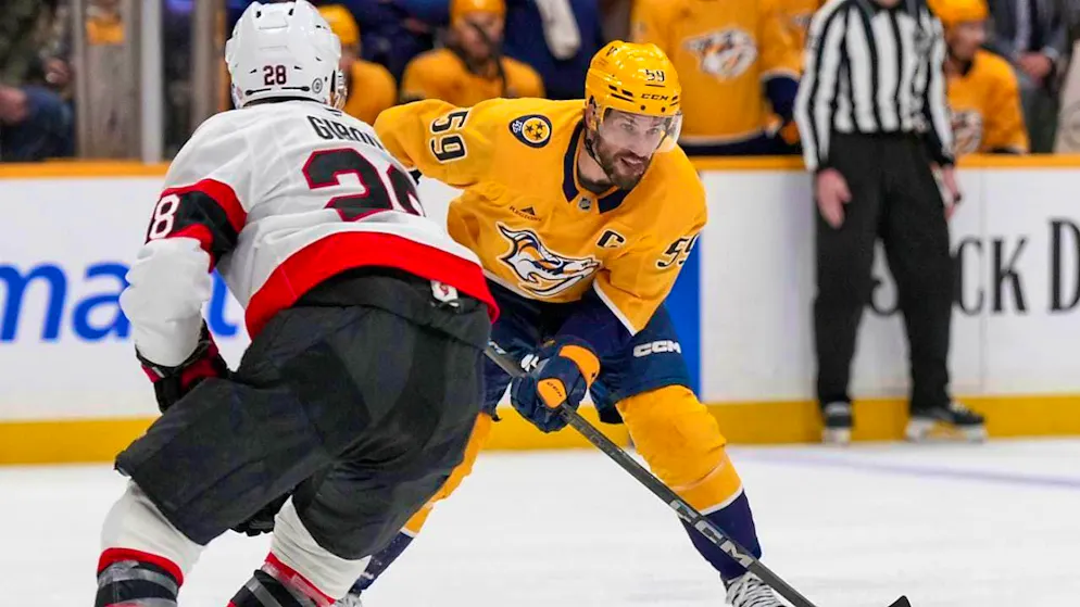 Captain Roman Josi is currently missing the Nashville Predators due to injury