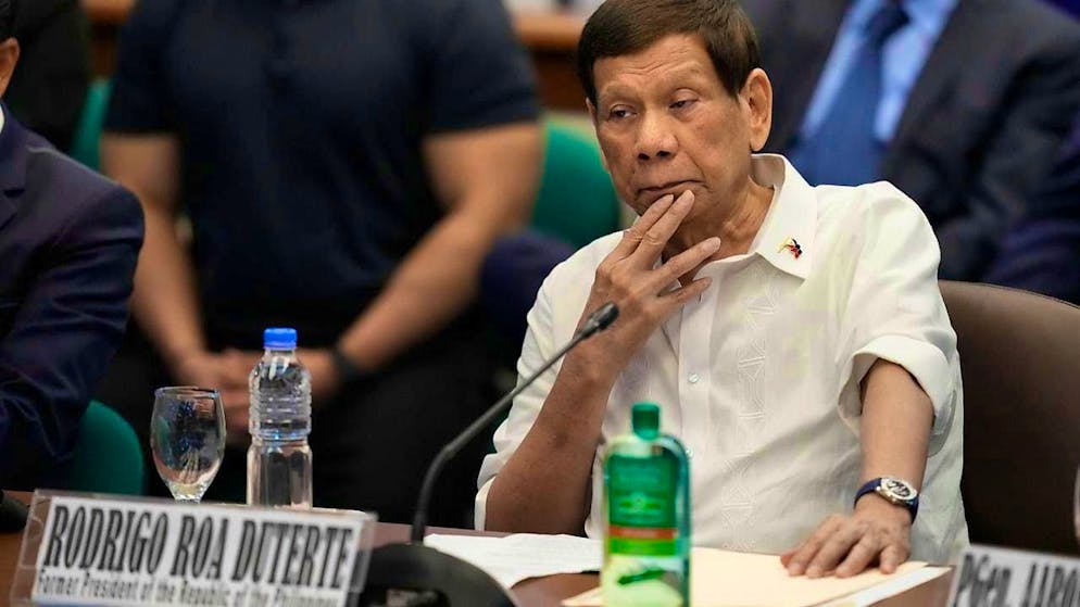 ARCHIVE - An Interpol arrest warrant has been issued for former Philippine President Rodrigo Duterte. Photo: Aaron Favila/AP/dpa