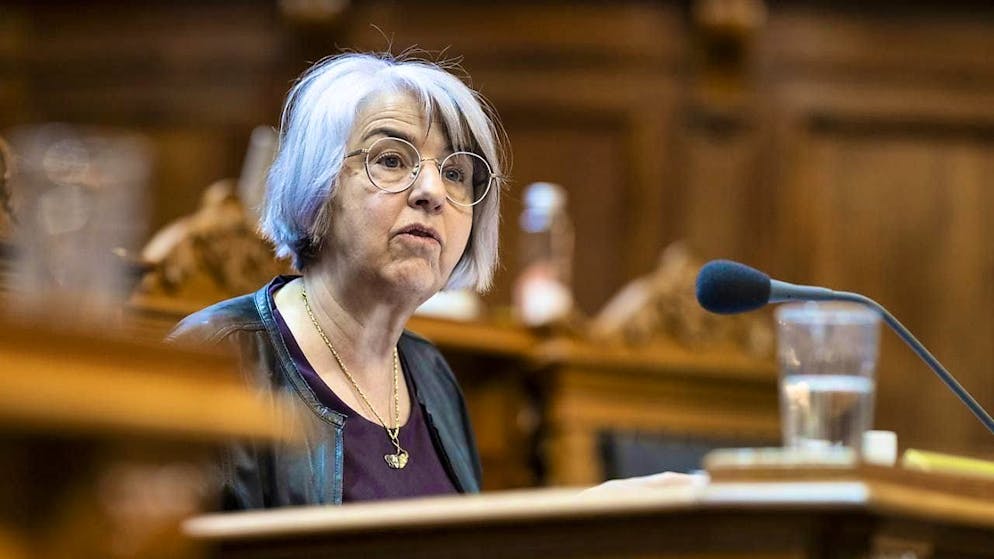 Federal Councillor Elisabeth Baume-Schneider takes part in the meeting of the UN Commission on Women's Rights in New York. (archive picture)