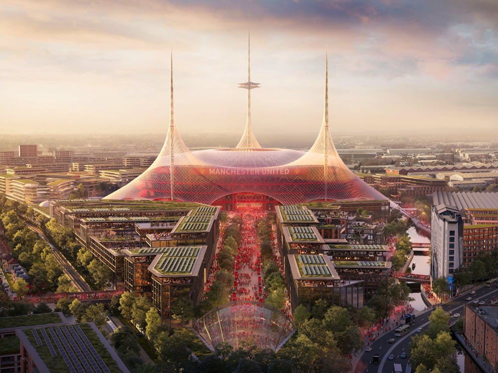 Manchester United will neues Megastadion bauen - Gallery. So könnte das neue Stadion von Manchester United aussehen. Noch ist die Entscheidung nicht endgültig.