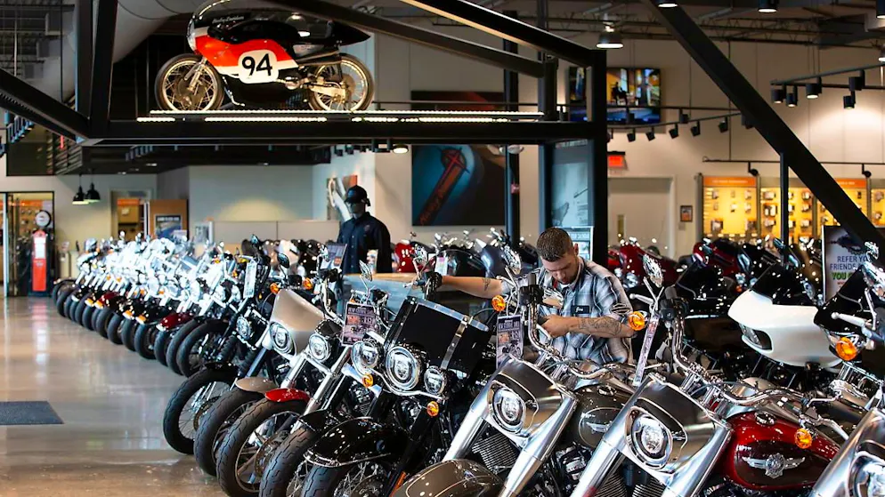 Motorradbauer Harley-Davidson könnte von den EU-Zöllen betroffen sein. (Archivbild)