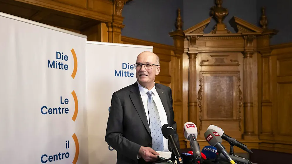 Bundesratskandidat Markus Ritter zeigt sich nach der Niederlage gegen Martin Pfister vor den Medien gefasst.