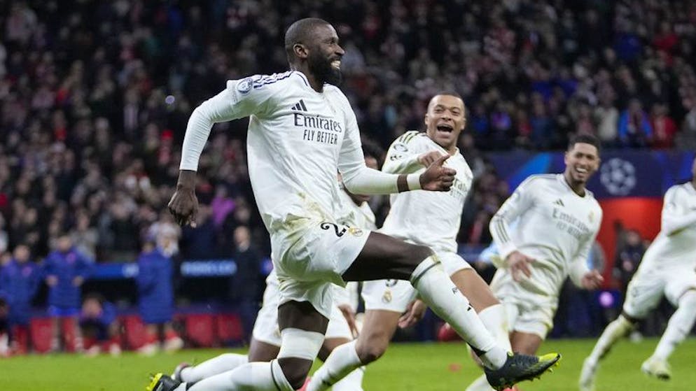 Atlético eliminated after lightning goal. Rüdiger saves Real's quarter-final ticket in penalty shoot-out
