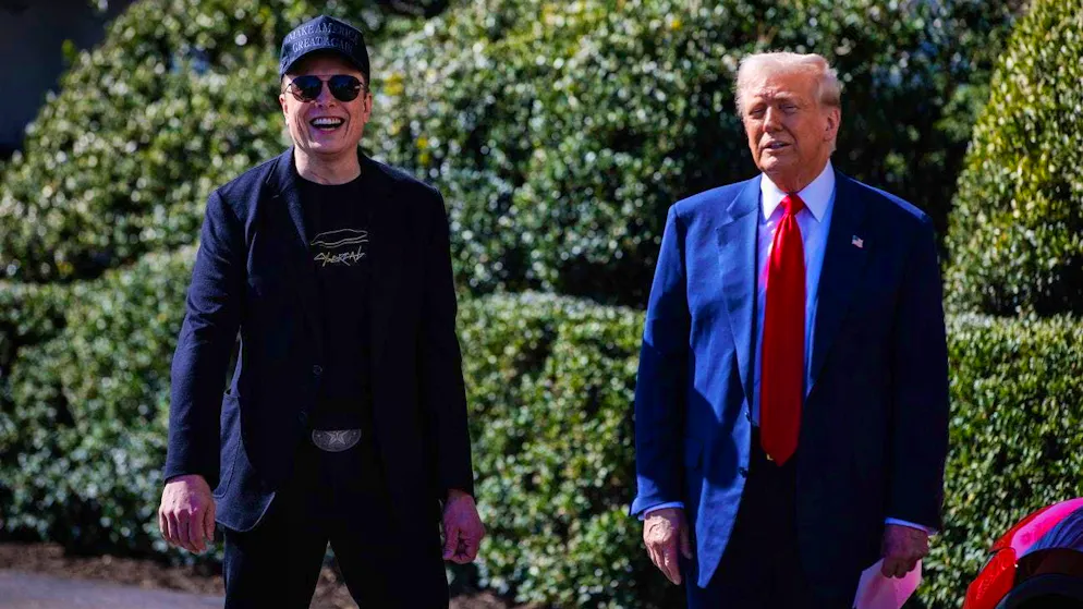Pretty good friends - and business partners: Billionaire Elon Musk and US President Donald Trump.