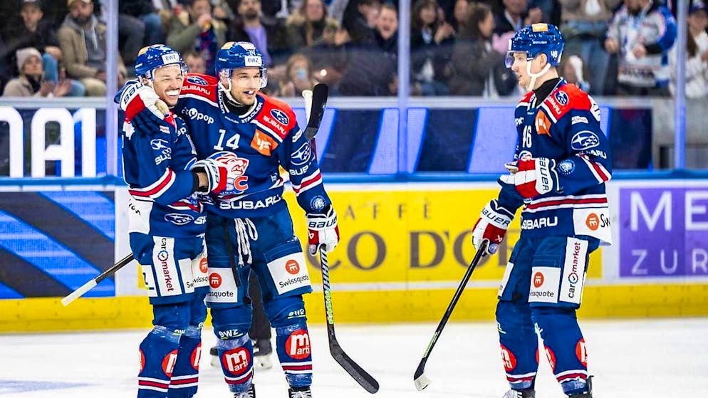 5-1 home win to kick off playoffs for defending champions - Gallery. Chris Baltisberger (2nd from left) is congratulated by his teammates after his power play goal to make it 5:1