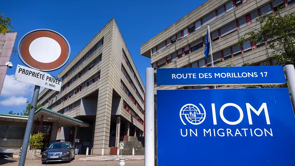 Mindestens ein Fünftel der Stellen weg: Der Hauptsitz der Internationalen Organisation für Migration in Genf. (Archivbild)
