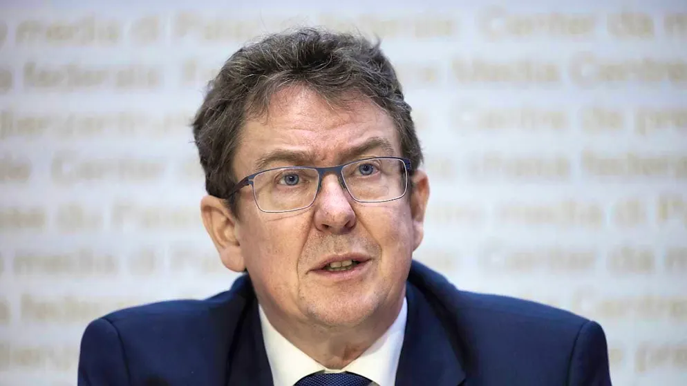 Federal Councillor Albert Rösti wanted to present a temporary funding program on Friday with which the Federal Council wants to prevent a digital urban-rural divide. (archive image)