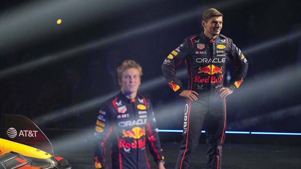 Vier und zwei «halbe» Rookies und ein Rekord-Mann in Rot - Gallery. Liam Lawson (links) ist bei Red Bull der neue Teamkollege von Weltmeister Max Verstappen