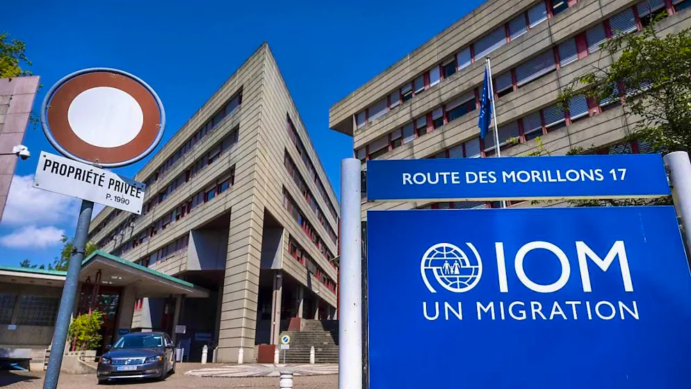 At least a fifth of the jobs gone: The headquarters of the International Organization for Migration in Geneva. (archive picture)