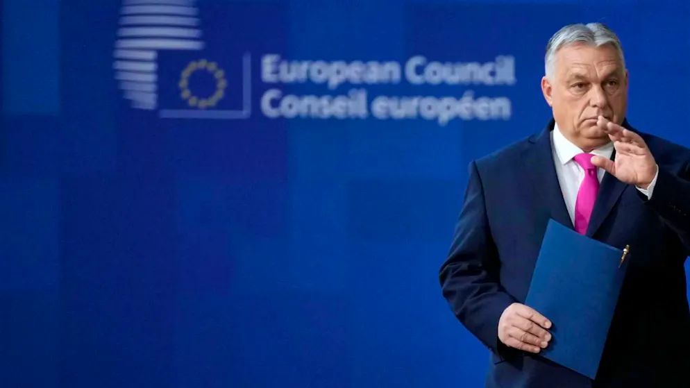 ARCHIV - Viktor Orban, Ministerpräsident von Ungarn, trifft zu einem EU-Gipfel im Gebäude des Europäischen Rates ein. Foto: Virginia Mayo/AP/dpa