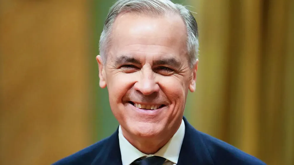 Der kanadische Premierminister Mark Carney reagiert während der Vereidigungszeremonie in Ottawa. Foto: Sean Kilpatrick/The Canadian Press/AP/dpa - ACHTUNG: Nur zur redaktionellen Verwendung und nur mit vollständiger Nennung des vorstehenden Credits