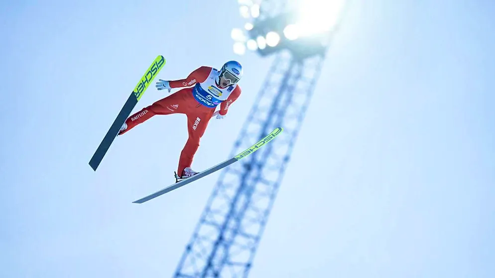 Gregor Deschwanden finishes in 7th place in the first of two ski flying events in Vikersund