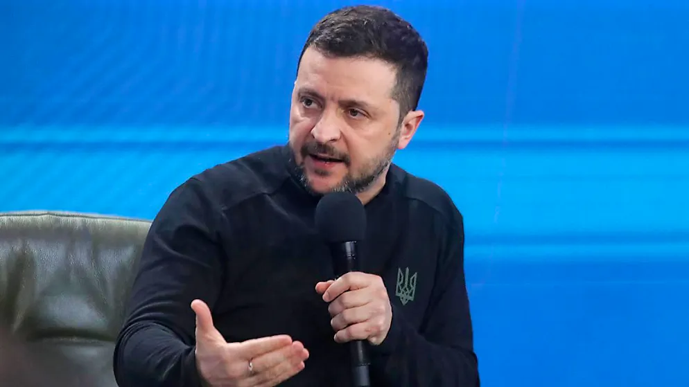 ARCHIV - Der ukrainische Präsident Wolodymyr Selenskyj. Foto: -/Ukrinform/dpa/Archivbild