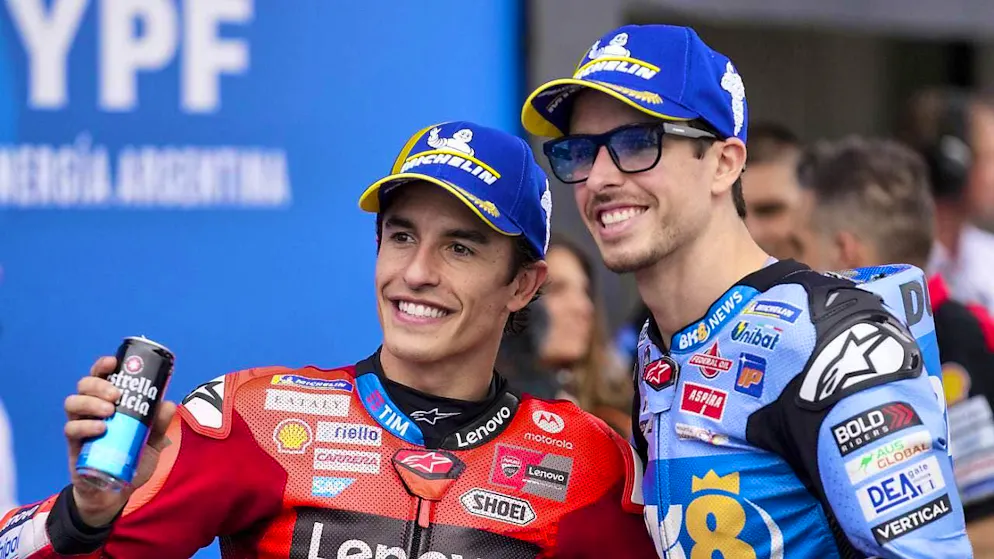 Marc Marquez (left) and Alex Marquez are having a good laugh in the first weeks of the World Championship