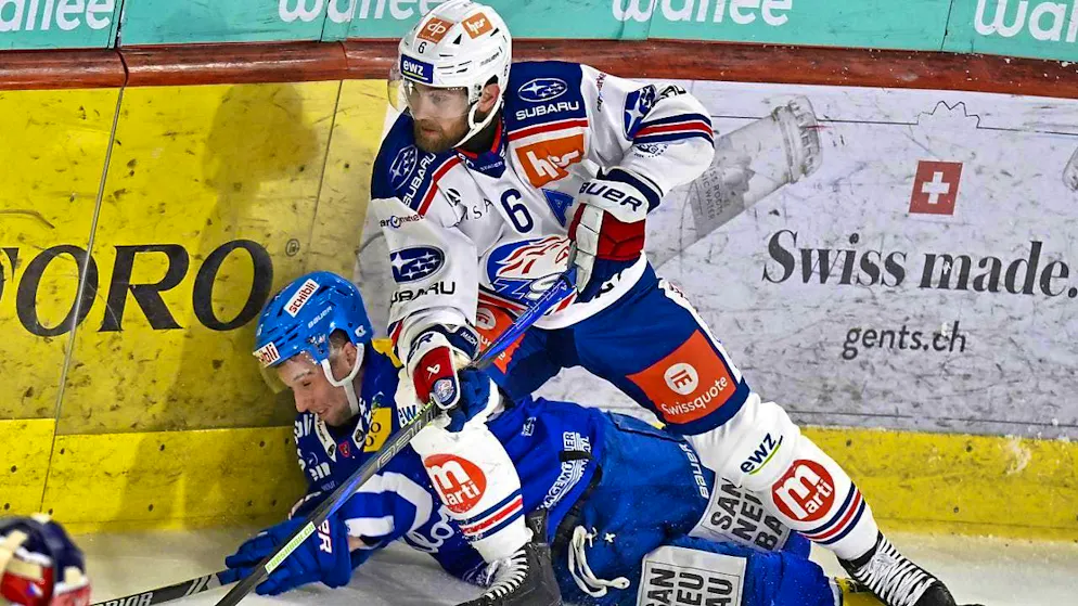 Tyler Morley's Kloten was run over by Yannick Weber's ZSC in the second playoff duel