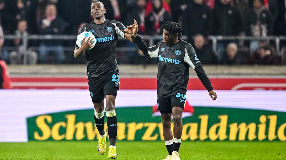 Später Jubel: Leverkusen gewinnt in Stuttgart.
