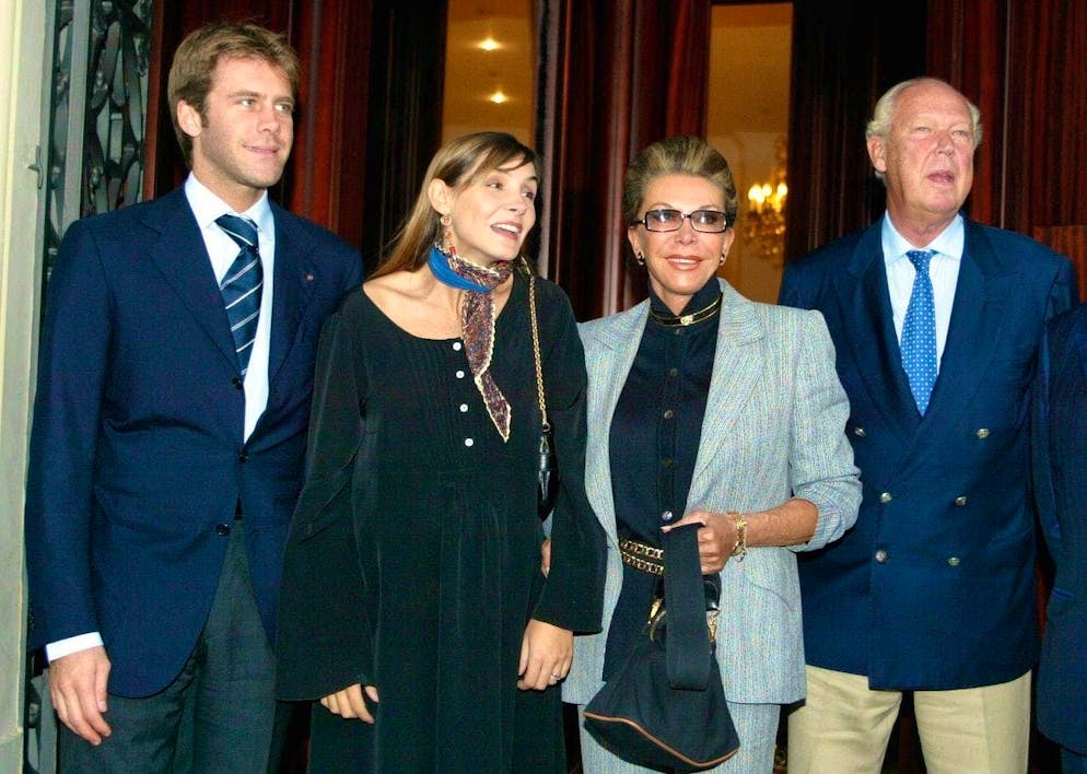 Marriage break-up with Prince Emanuele Filiberto of Savoy. Prince Emanuele Filiberto (left) with his wife Clotilde Courau and his parents, Marina Doria and Prince Vittorio Emanuele, in Florence in September 2003.