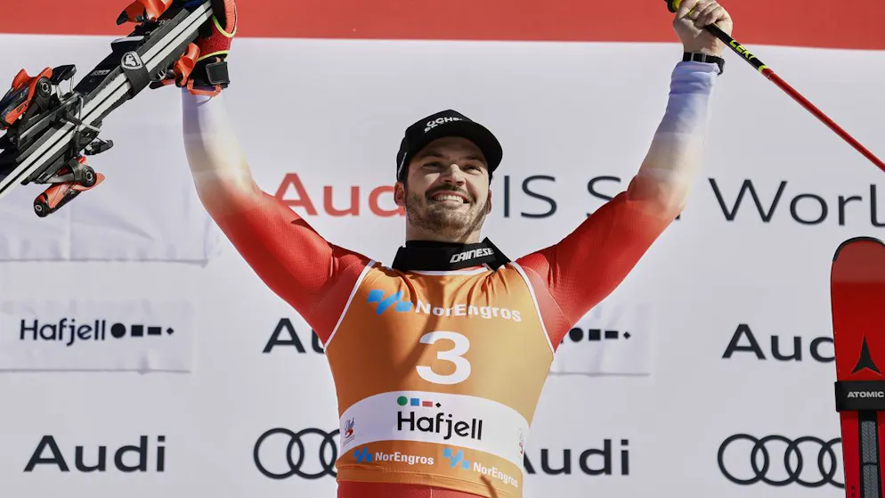 Loïc Meillard liegt in der Disziplinenwertung vor dem Weltcup-Finale noch 47 Punkte hinter Leader Kristoffersen.
