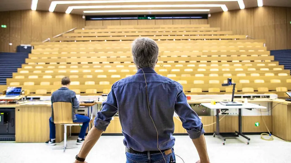 Five years ago, the Federal Council declared a lockdown for Switzerland - Gallery. Universities moved their lectures into virtual space. (archive image)