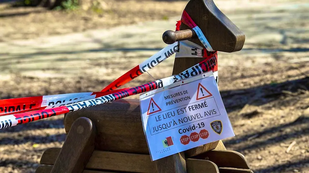 Five years ago, the Federal Council declared a lockdown for Switzerland - Gallery. People were also not allowed to stay in playgrounds. (archive picture)