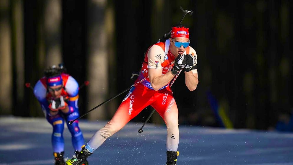 Niklas Hartweg alongside Aita Gasparin secure the first Swiss World Cup victory in a single-mixed relay