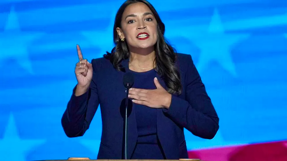 ARCHIVE - Congresswoman Alexandria Ocasio-Cortez speaks during the Democratic National Convention in Chicago. Photo: J. Scott Applewhite/AP/dpa/archived image