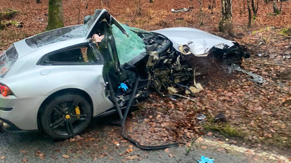 Michail Antonios Ferrari nach dem schlimmen Crash.