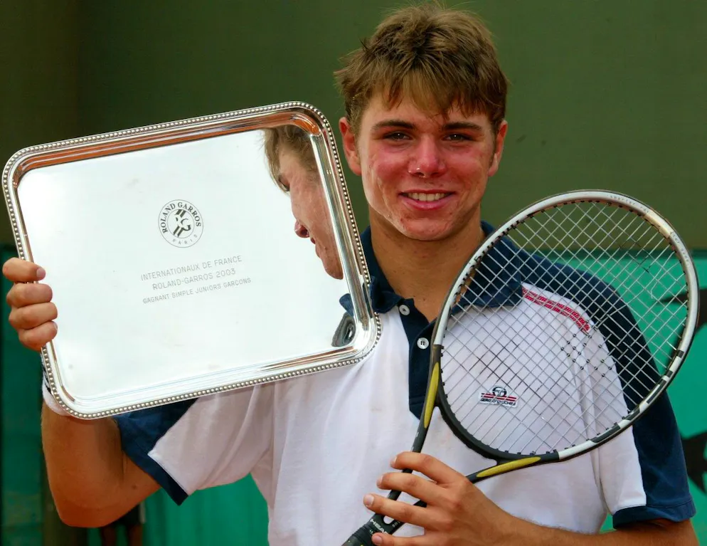 Am 8. Juni 2003 gewann Stanislas Wawrinka die Junioren-French-Open, besiegte Brian Baker und feierte seinen ersten grossen Erfolg in Roland Garros.