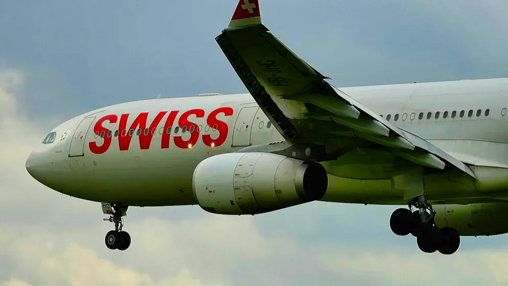 A Swiss Airbus A330.
