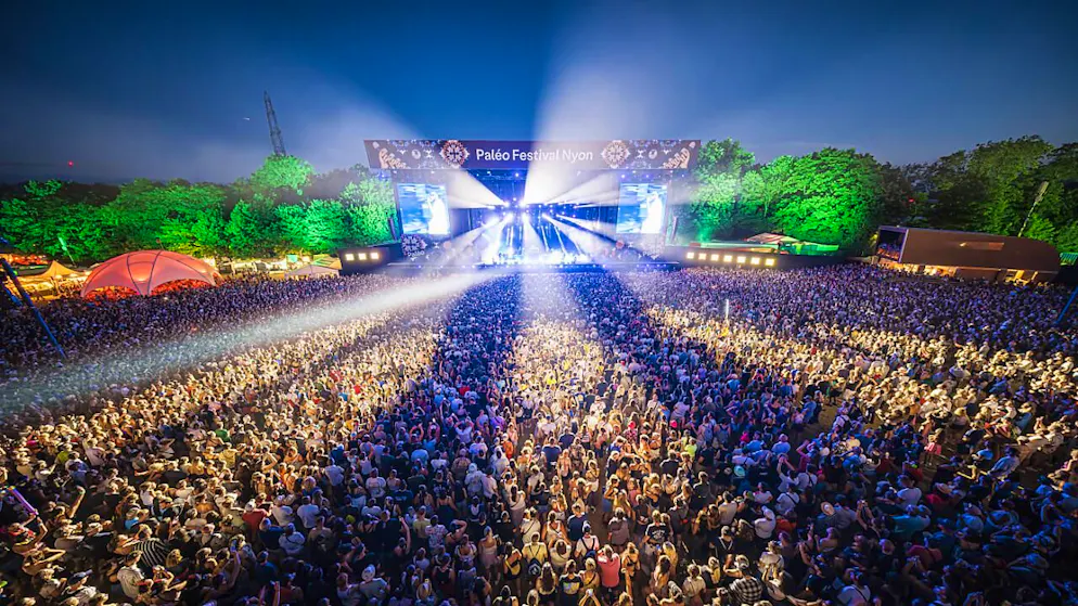 Das Paléo Festival im waadtländischen Nyon gehört mit rund einer Viertelmillion Besucherinnen und Besuchern zu den grossen in der Schweiz. Die kommende 48. Ausgabe wird der Rapper aus Seattle Macklemore mit seiner Show eröffnen. (Archivbild)