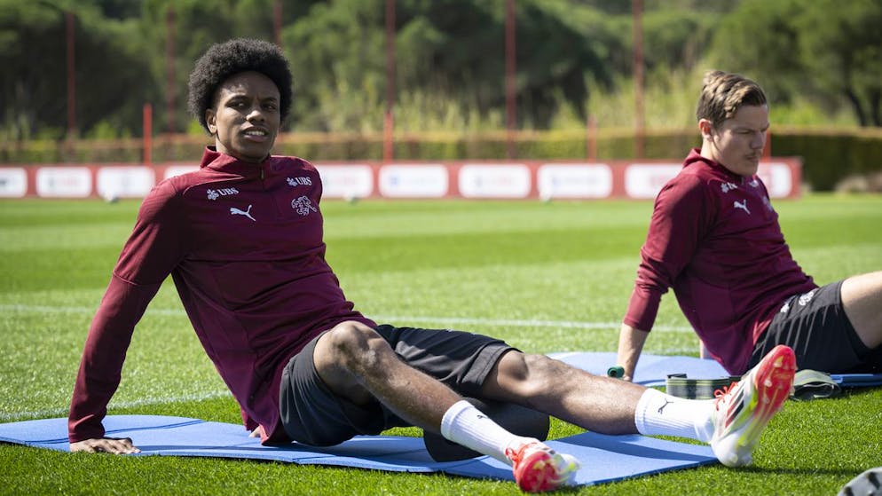 Youngster Alvyn Sanches in seinem ersten Nati-Training.