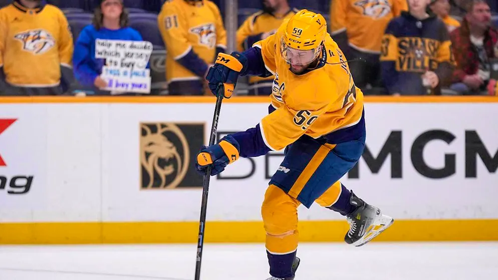 Playing twice in Europe next season: Nashville with captain Roman Josi.