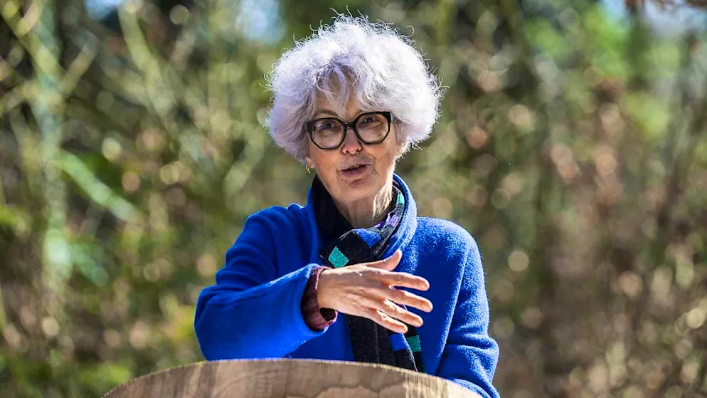 Katrin Schneeberger, Director of the Federal Office for the Environment, presents the latest forest report.