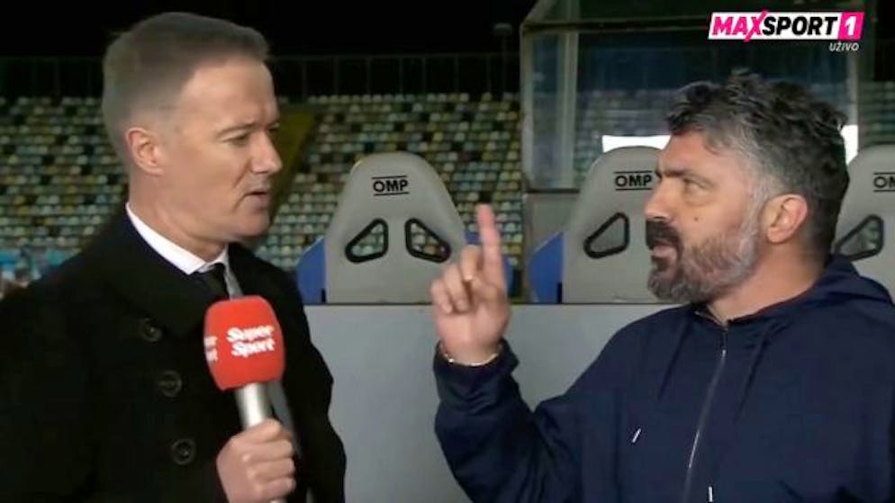 Mega-Zoff im Live-TV. Gattuso faltet wild gestikulierend einen Experten zusammen