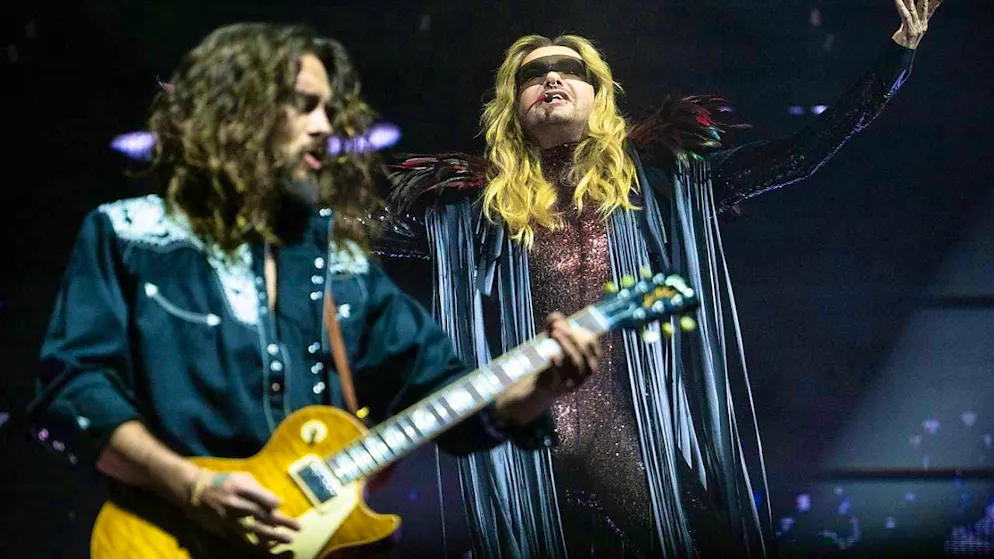 Tom (left) and Bill Kaulitz from Tokio Hotel at the start of their European Tour 2025 on March 4 in Ludwigsburg, Baden-Württemberg. (archive picture)