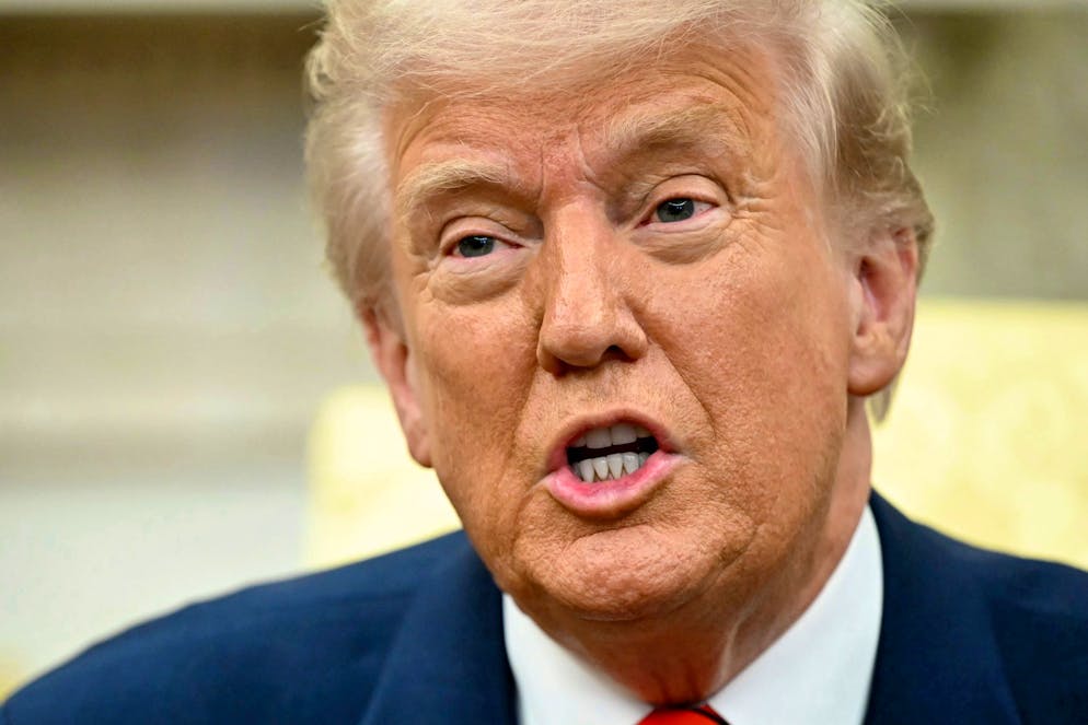 «Die einzige Panne in zwei Monaten»: US-Präsident Donald Trump spielt die Sicherheitspanne seiner Regierung herunter.