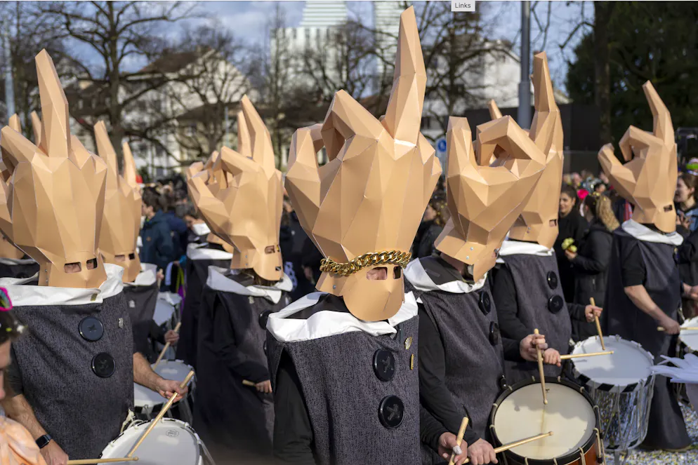 Sujet des Central Club Basel am Cortège, dem ersten der «drey scheenschte Dääg» an der Fasnacht in Basel, am Montag, 10. März 2025.